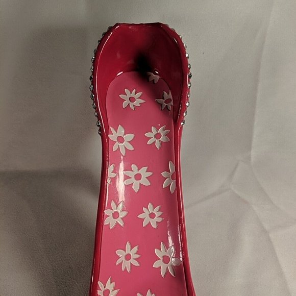 Breast Cancer Awareness Pink Ribbon Stiletto High Heel Bottle Holder Rest Wine - Picture 14 of 16